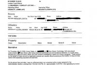 Incident Report Template Uk Awesome Police Report Narrative format Blotter Sample theft Example
