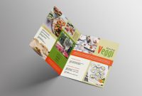 Two Fold Brochure Template Psd Unique Vegan Menu Bifold Brochure A3 Ai Psd Templates