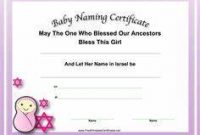 Girl Birth Certificate Template 7