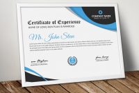 Award Of Excellence Certificate Template Awesome Company Word Certificate Template
