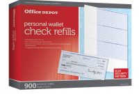 Blank Cheque Template Download Free New Office Depot Brand Personal Check Refill Pack 3 Part Pack Of