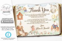 Christmas Thank You Card Templates Free Awesome Nursery Rhyme Baby Shower Thank You Card Mother Goose Thank
