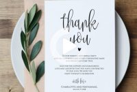 Free Printable Thank You Card Template Unique Pin On Wedding Ideas