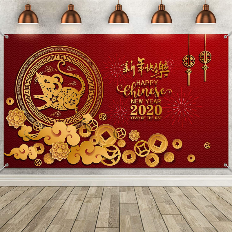 Happy New Year Messages for An Amazing 2021 Unique Chinese New Year Decoration Supplies Large Fabric Happy New Year Backdrop for Spring Festival Party Holiday Eve Celebration Happy New Year 2020 Year