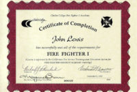 11+ Firefighter Certificate Templates | Free Printable Word pertaining to Fresh Firefighter Certificate Template