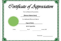 11 Free Appreciation Certificate Templates – Word Templates with Employee Appreciation Certificate Template