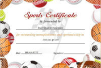 17+ Sports Certificate Templates | Free Printable Word & Pdf inside Fresh Sportsmanship Certificate Template