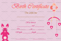 22+ Birth Certificate Templates – Editable & Printable Designs inside Best Rabbit Birth Certificate Template Free 2019 Designs