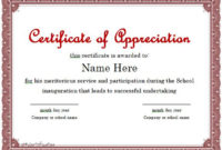 30 Free Certificate Of Appreciation Templates – Free within Employee Appreciation Certificate Template