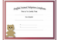 40+ Real & Fake Adoption Certificate Templates – Printable with Fresh Pet Birth Certificate Template 24 Choices