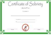 9 Sobriety Certificate Template Ideas | Certificate inside Unique Sobriety Certificate Template 10 Fresh Ideas Free