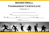 Basketball Tournament Certificate Template | Certificate for Fresh 10 Certificate Of Championship Template Designs Free