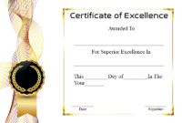 Certificate Of Academic Excellence | Certificate Template within Unique Academic Excellence Certificate