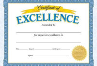 Classic Certificates, Certificate Of Excellence, T11301 intended for Fresh 10 Science Fair Winner Certificate Template Ideas