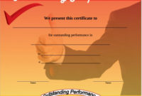 Free 11+ Sample Performance Certificate Templates In Pdf with Fresh Outstanding Performance Certificate Template