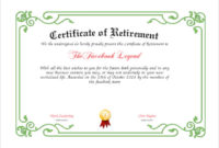 Free 7+ Sample Retirement Certificate Templates In Pdf | Ms for Unique Free Retirement Certificate Templates For Word