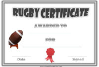 Free Printable Rugby Award Certificate with regard to Rugby Certificate Template