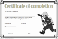 Junior Firefighter Certificate Template Free | Certificate intended for Firefighter Certificate Template