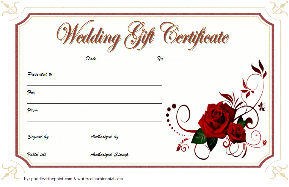 Pin On Gift Certificate Template Word in Fresh Wedding Gift Certificate Template