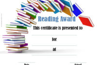 Reading Certificate Templates | Reading Certificates pertaining to Unique Reader Award Certificate Templates