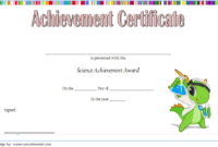 Science Certificate Of Achievement Template 1 Free with Unique Science Achievement Certificate Template Ideas