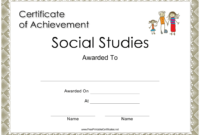 Social Studies Achievement Certificate Template Download regarding Social Studies Certificate Templates