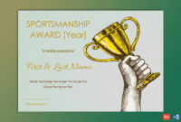 Sportsmanship Award Certificate – Soft Blue Border – Gct pertaining to Fresh Sportsmanship Certificate Template