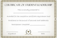 Student Leadership Certificate: 10+ Best Student Leadership inside Best Student Leadership Certificate Template