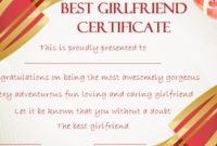 Surprise Your Girlfriend Using These 16+ Best Girlfriend throughout Best Best Girlfriend Certificate 10 Love Templates