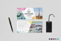 Travel Gift Certificate Template ~ Addictionary in Travel Gift Certificate Editable