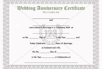 Anniversary Certificate Template Free 6