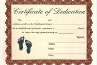Baby Christening Certificate Template 2