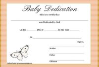 Baby Christening Certificate Template 6
