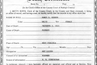 Baby Death Certificate Template 0