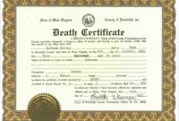 Baby Death Certificate Template 7