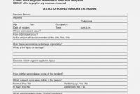 Health and Safety Incident Report form Template New General Liability Incident Report form toha