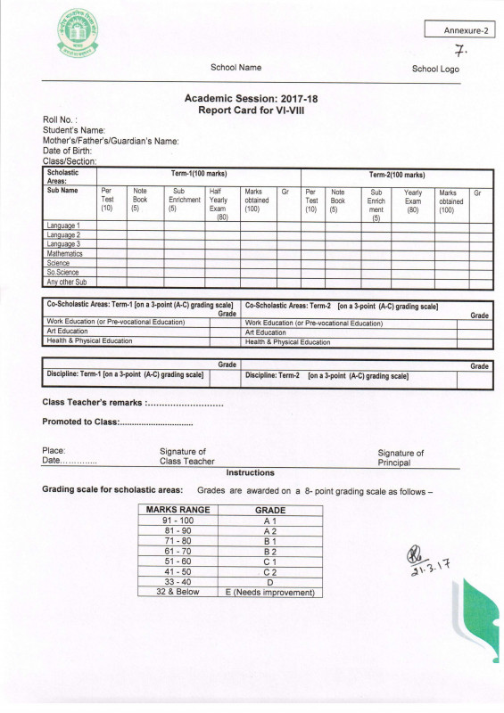Homeschool Report Card Template Professional Kindergarten Report Card Grading Scale