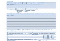 Incident Report form Template Doc New Incident Report forms for Work Garaj Cmi C org