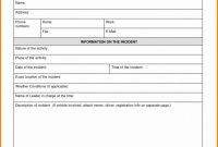 Incident Report form Template Word New Fake Credit Report Template Shooters Journal