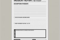 Incident Report Template Uk Awesome Free Collection 53 Incident Report form Template Example Free