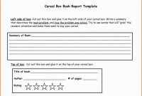 It issue Report Template New Cheap Printable Cereal Box Book Report Template Hamburger Book
