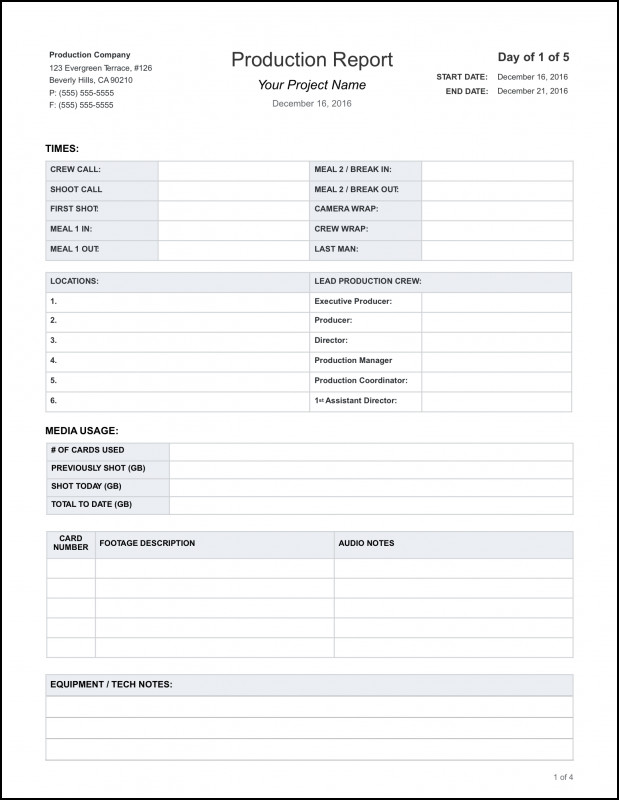 Report Template Unique Download Free Daily Production Report Template