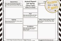 Template for Information Report New the Best Of Teacher Entrepreneurs Iii Writing Lesson Animal