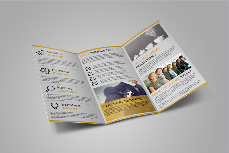 Adobe Illustrator Tri Fold Brochure Template New Corporate Trifold Brochure On Behance