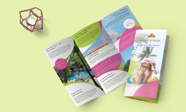Brochure 3 Fold Template Psd New Travel and tour Brochure Design Template In Psd Word Publisher