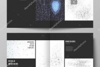 Brochure Templates Ai Free Download Awesome the Black Colored Vector Layout Of Two Covers Templates for Square