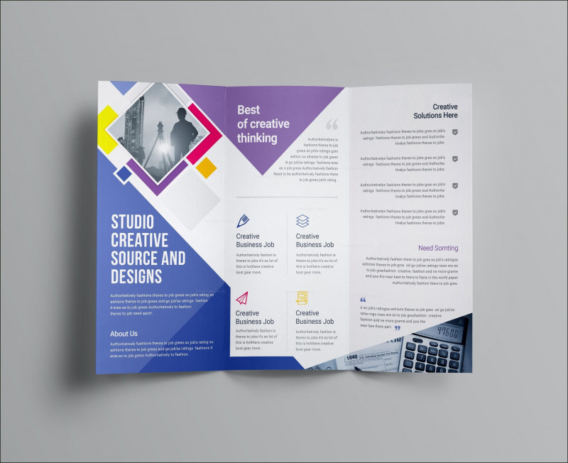 Double Sided Tri Fold Brochure Template Awesome New 27 Free Templates for Brochures Brochure Designs Free