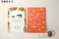 Zoo Brochure Template Awesome Zoo Baby Shower Invitation Design Template In Psd Word Publisher