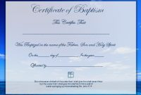 Baptism Certificate Template Word 4