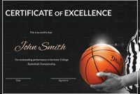 Basketball Certificate Template 4